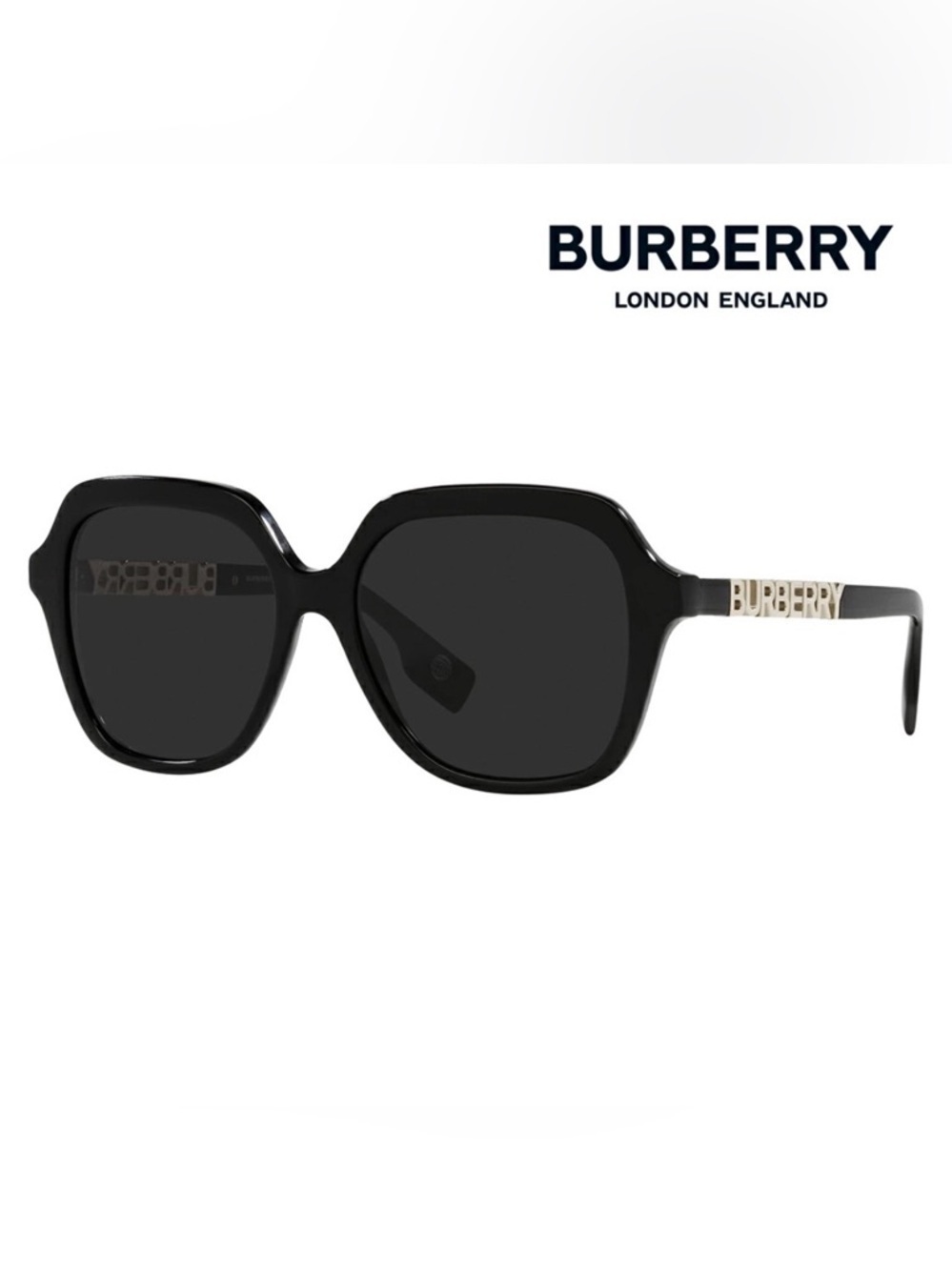 ✨Host pick✨Burberry Black Sunglasses with Gold Logo Temples